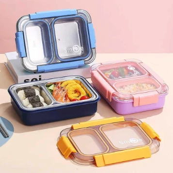Smile Stainless Steel Bento Lunch Box