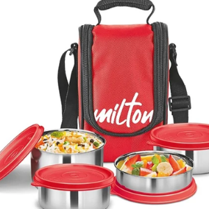 Milton Tasty 4 Stainless Steel Lunch Box,