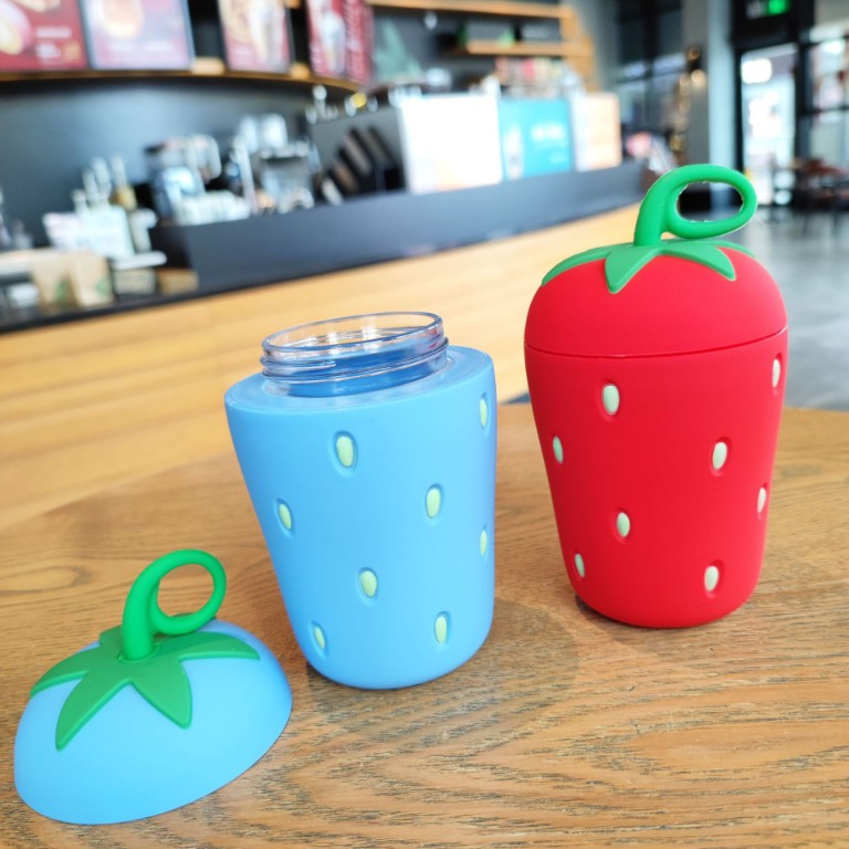Strawberry water bottle