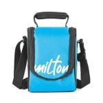 milton tasty 3 lunch box with insulated fabric jacket, 3 stainless steel containers (210 ml, 340 ml, 500ml), leak proof tiffin for office, college, picnic, red